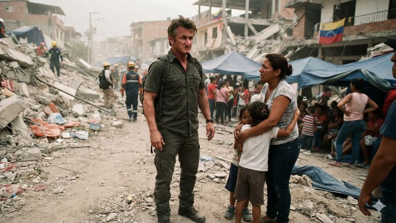 Sean Penn lanza una campaña de $5 millones para ayudar a Venezuela