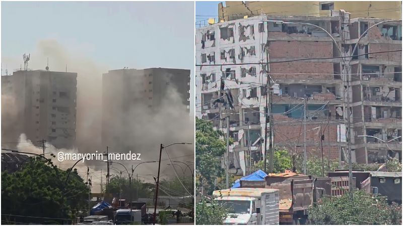 VIDEOS: El momento de la implosión en la OPPE-26 de La Guaira a 36 días de los terremotos