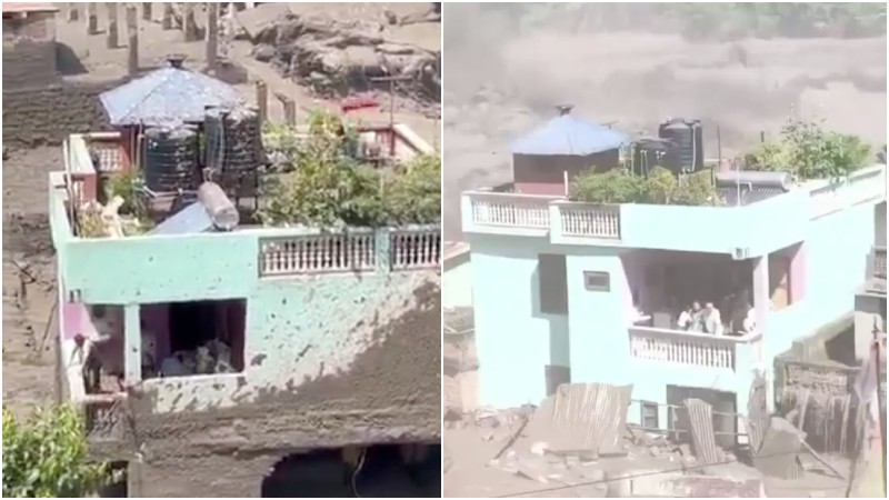 El milagro de “la casa verde”: quedó casi intacta durante la riada en Nepal +VIDEO