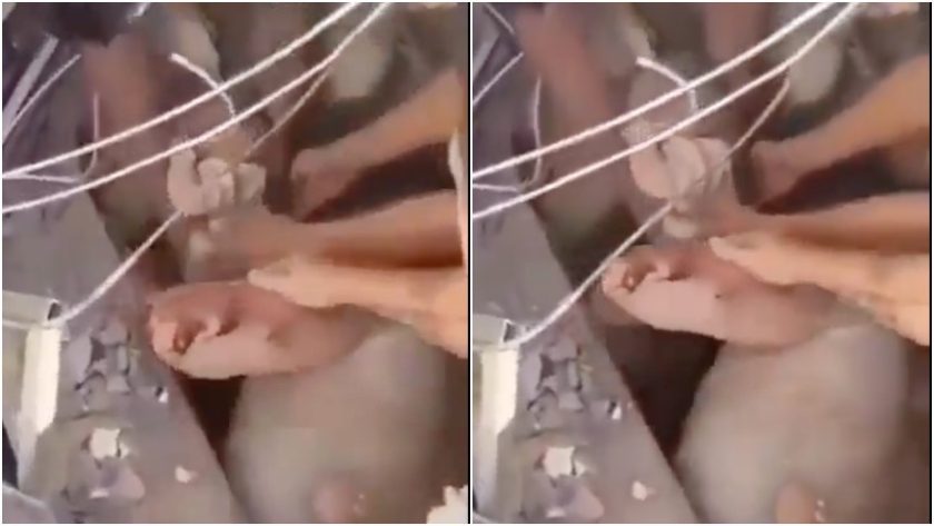 VIDEO | Impresionante rescate de un bebé entre escombros tras terremoto en Colombia