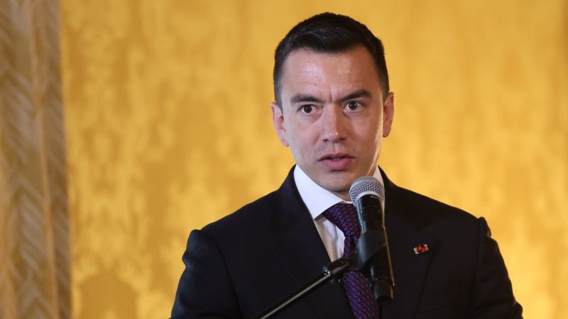 Daniel Noboa dice que «ya se debería definir una fecha» para las elecciones en Venezuela