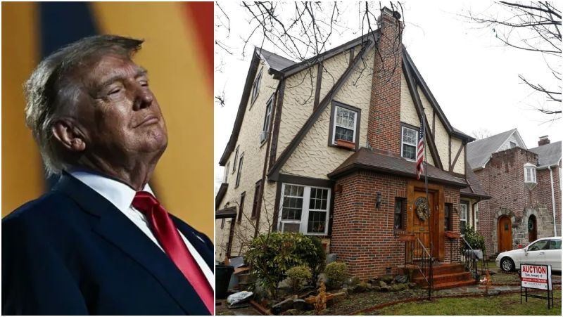 La millonaria venta de la casa de infancia de Trump en Queens: estaba abandonada