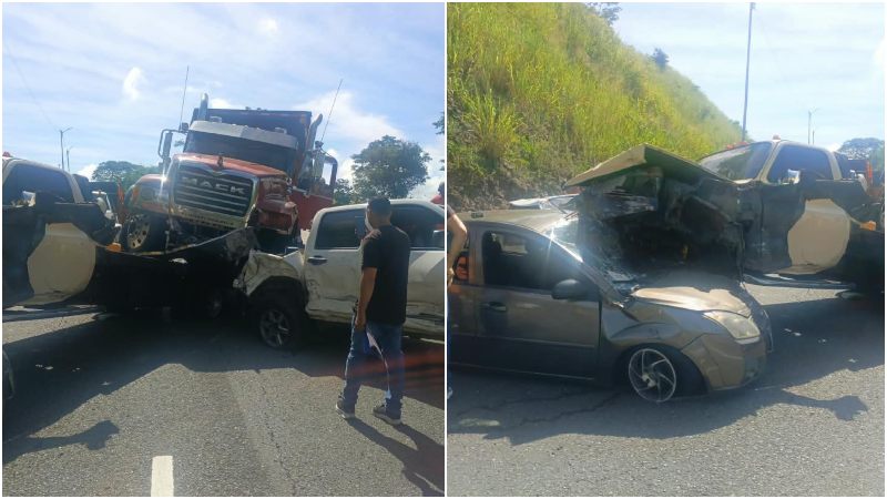 Colisión múltiple paralizó la ARC: más de 15 vehículos involucrados
